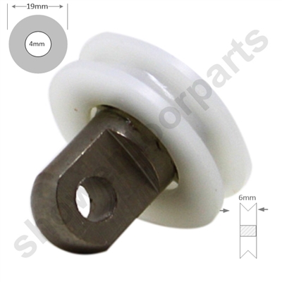 Two Replacement Shower Door Wheels -SDR-020-19-v