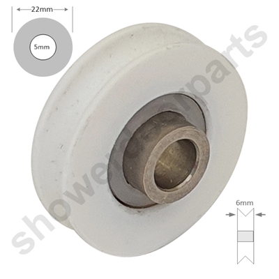 Two 22mm Replacement Wheels -SDR-022vM5UT