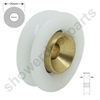 Two Replacement Shower Door Wheels -SDR-IMA-25mmv