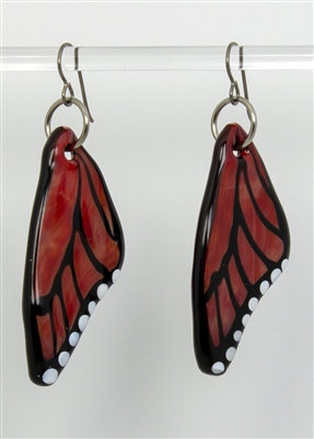 Chili Butterfly Wing Earrings