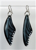 Gunmetal Butterfly Wing Earrings