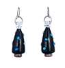 Christmas Tree 18g Earrings - Black