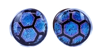 Foil Pattern Plug - Blue Honeycomb