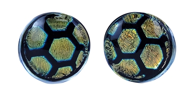 Foil Pattern Plug - Yellow/Orange Honeycomb