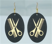 18g Earrings - Gold Acrylic - Barber