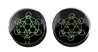 Dichro Foil Green/Gold Magic Symbols (25.4mm)