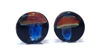 Jellyfish - Amberpurple on Black (16mm)