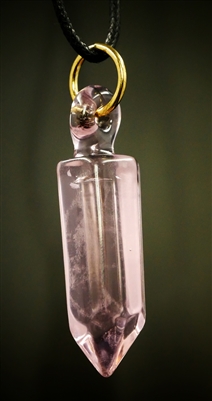 Translucent Pink Crystal Pendant