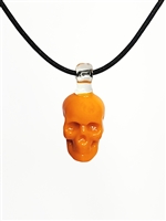 Tangerine Skull Pendant