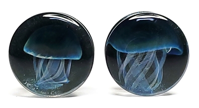 Bluemoon Jellyfish on Indigo Sparkle (22mm)