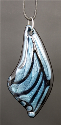 Aqua Butterfly Wing Pendant