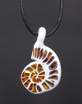 Ivory Ammonite Pendant