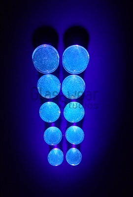 Solid Color UV Blue Plugs