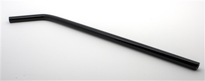 Bent Black Glass Straws