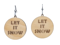 18g Earrings - Birch Wood - Let It Snow