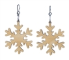 18g Earrings - Birch Wood - Snowflake 3.0