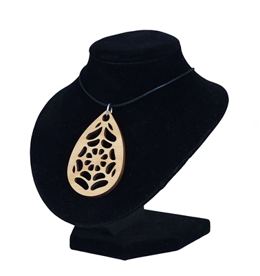 Pendant - Birch Wood - Webbed Drop