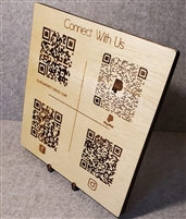 QR code plaque - 12in x 12in