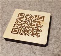 QR code plaque - single