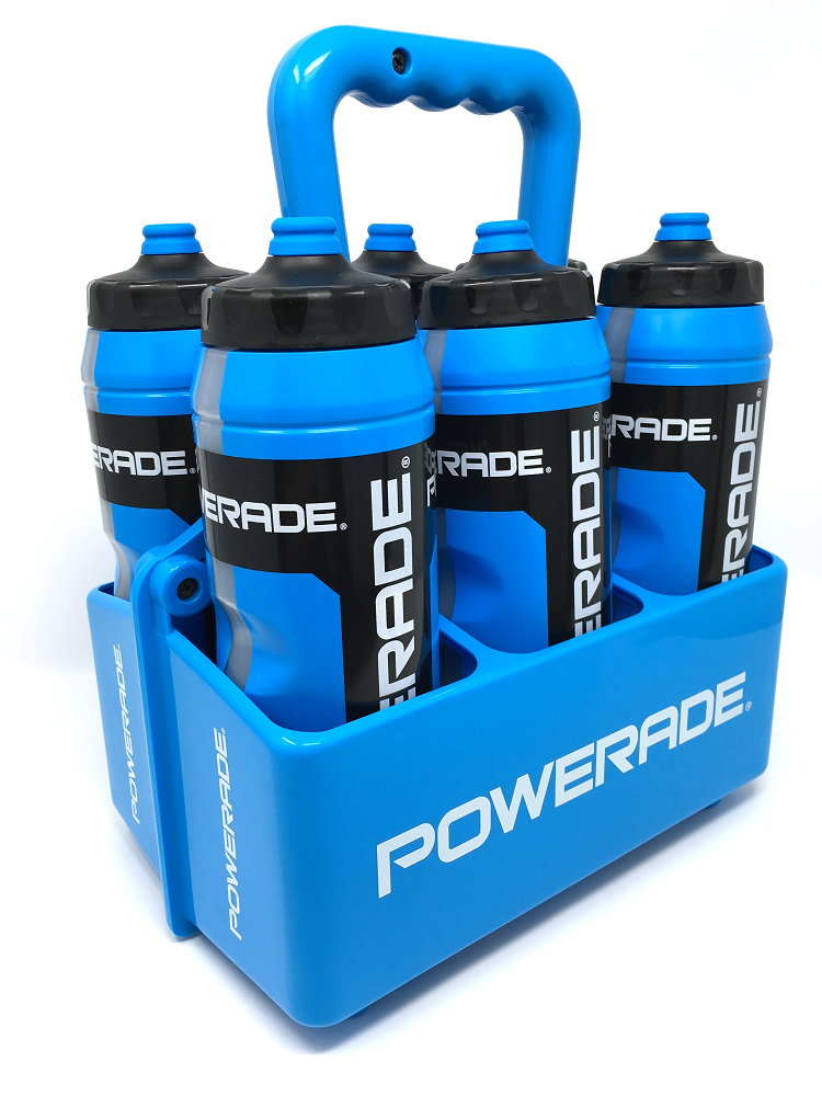 Powerade Water Bottle Carrier, Includes (6) - 32oz Squeeze Bottles