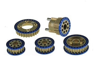 NT-1 Aluminum 7075 Belt Pulley Set (5)