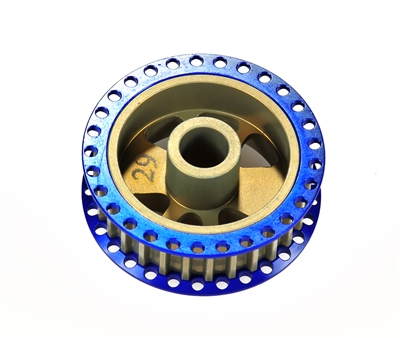 Aluminum 7075 Side Belt Pulley 29T Front - RX8