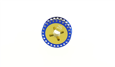 MTX-5 Aluminum 7075 Side Belt Pulley 25T Front