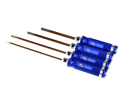 FLAT HEAD SCREWDRIVER SET - 4 PCS