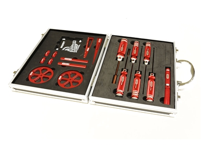 SPECIALIZED TOOLS SET FOR 1/10 EP WITH ALU. CASE