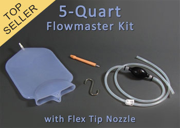5-Quart Silicone Home Enema Kit with Flex Tip Nozzle