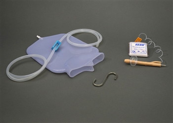 5 Quart Silicone Easy Enema Kit with Inflatable Retention Nozzle