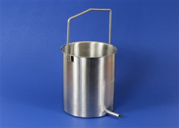 2-Quart Stainless Steel Enema Bucket with Handle