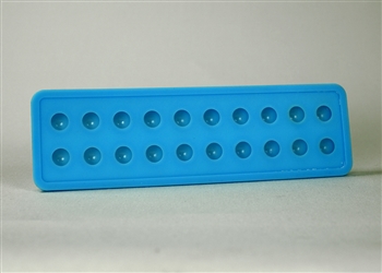 Rounded 20 Cube Suppository Tray
