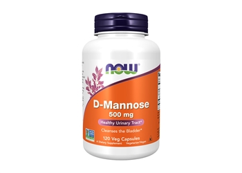 NOW D-Mannose 500 mg - 120 veg capsules