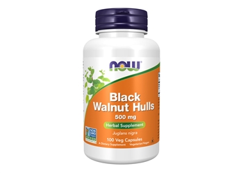 NOW Black Walnut Hulls 500 mg - 100 capsules