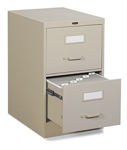 Global 2 Drawer Vertical Filing Cabinet Legal