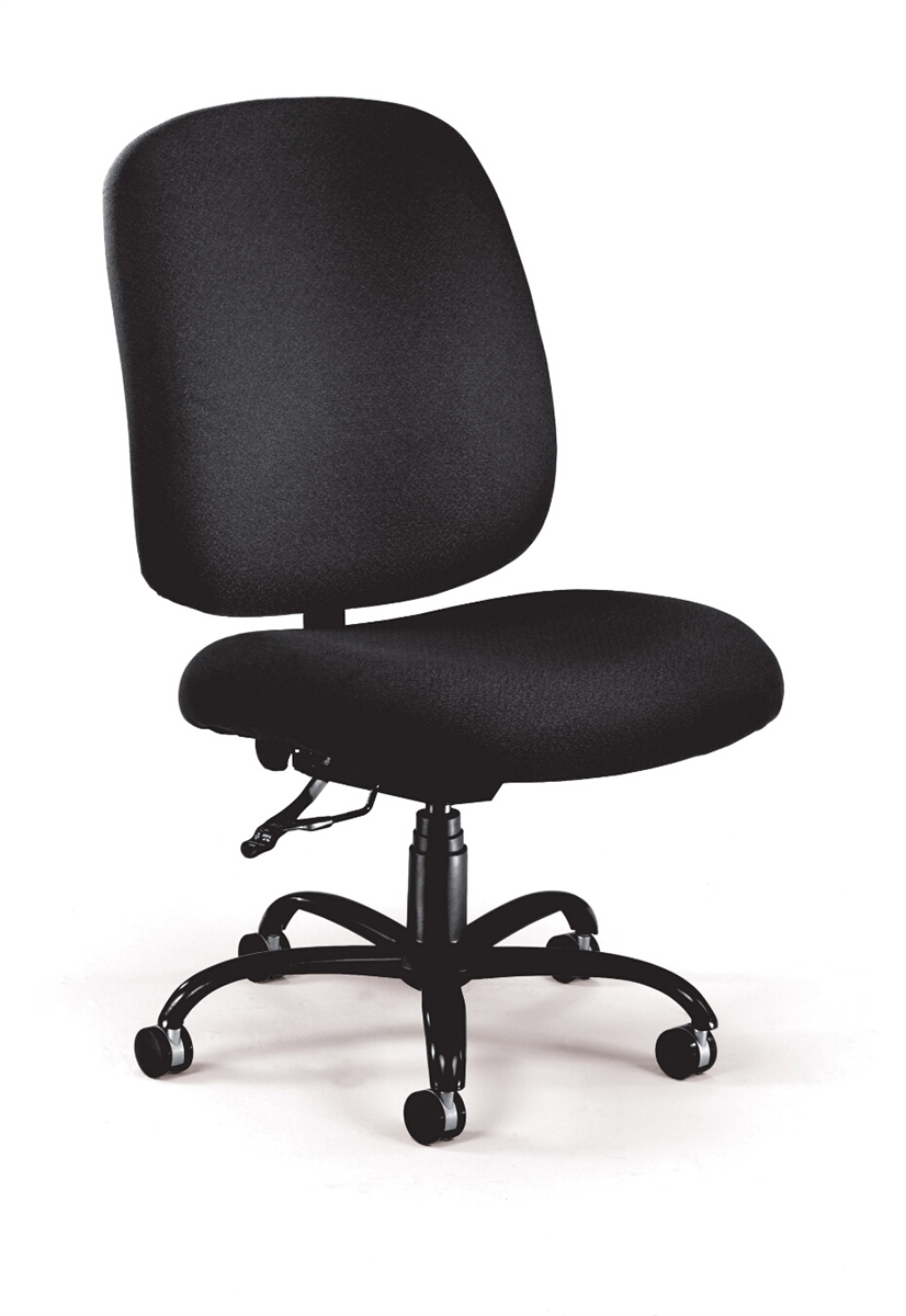 Armless upholstered office online chair