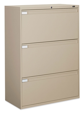 Global 3 Drawer 36"W  Lateral Filing Cabinet