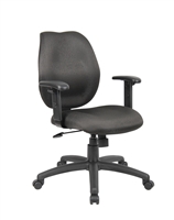 Boss Black Task Chair W/ Adjustabl Arms