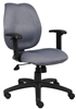 Boss Gray Task Chair W/ Adjustabl Arms