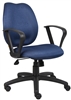 Boss Blue Task Chair W/Loop Arms