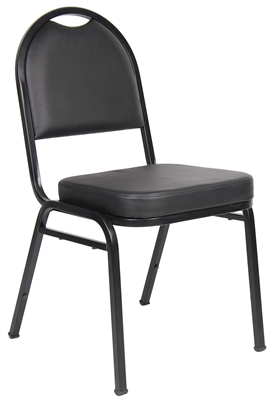 Boss Black Caressoft Banquet Chair (4 Pack)