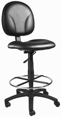 Boss Black Caressoft Drafting Stools W/Footring