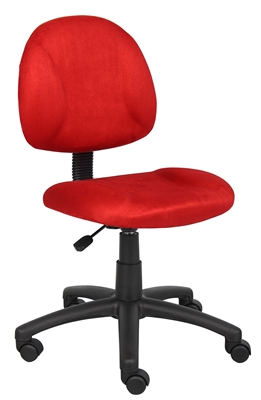Boss Red Microfiber Deluxe Posture Chair