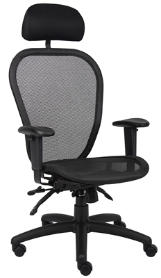 Boss Multi Function Mesh Chair W/ Headrest