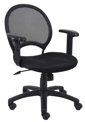 Boss Mesh Chair With Adjustable Arms