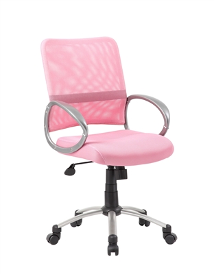 Boss Mesh Back W/ Pewter Finish Task Chair