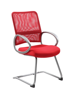 Boss Mesh Back W/ Pewter Finish Guest Chair