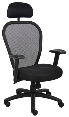 Boss Professional Managers Mesh Chair W/ Headrest