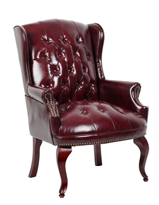 Boss Traditonal oxblood side chair